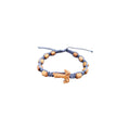 St Francis Of Assisi Tau Cross Charm With Ten Prayer Beads One Decade Rosary Bracelet