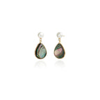 Handmade Teardrop Shell Dangle Drop Earrings for Women