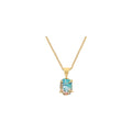 Genuine Raw MultiColor Gemstone Dainty Pendant Necklace for Women