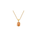 Genuine Raw MultiColor Gemstone Dainty Pendant Necklace for Women