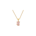 Genuine Raw MultiColor Gemstone Dainty Pendant Necklace for Women