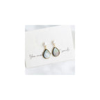 Handmade Teardrop Shell Dangle Drop Earrings for Women