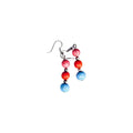 Cynthia Lynn "ARIZONA SUNRISE" Turquoise Blue and Multi-Color Howlite Beaded Drop Earrings