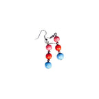 Cynthia Lynn "ARIZONA SUNRISE" Turquoise Blue and Multi-Color Howlite Beaded Drop Earrings