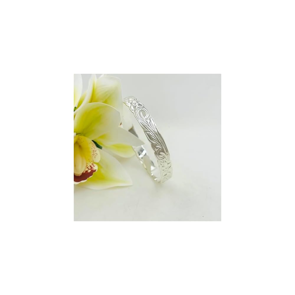 10mm Traditional Silver Hawaiian Heirloom Bracelet