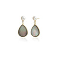 Handmade Teardrop Shell Dangle Drop Earrings for Women