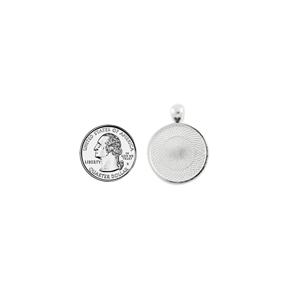The Spider's Parlor Valentine Candy Conversation Heart 1 Inch Silver Plated Pendant 24 Inch Stainless Steel Necklace Handmade
