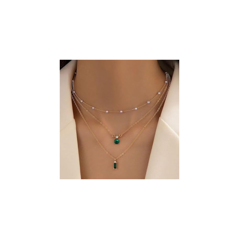 choice of all Layered Necklaces for Women Dainty Gold Charm Necklace Peaperclip Chain Necklace Stacked Gold Necklace Jewelry Set Gifts for Women