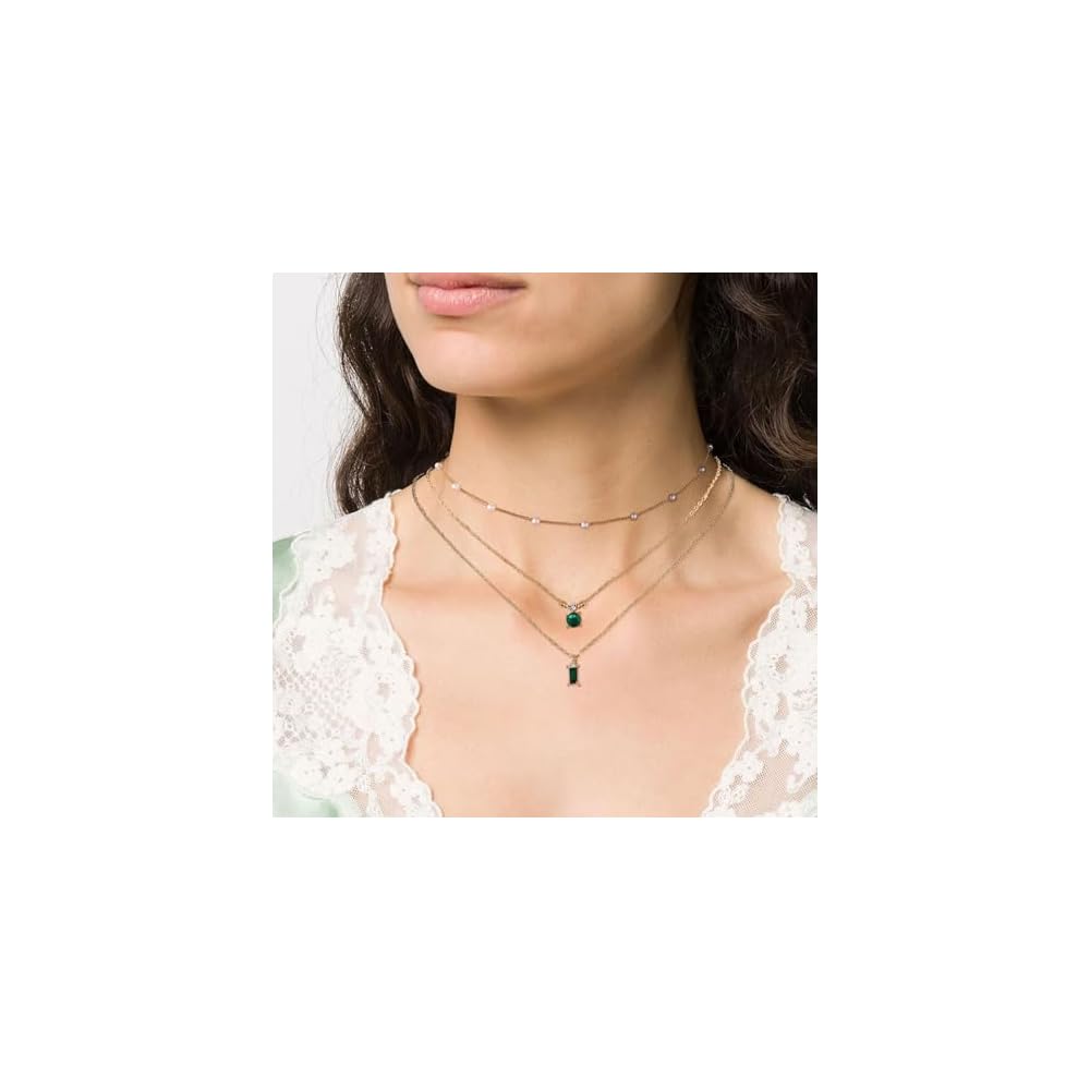 choice of all Layered Necklaces for Women Dainty Gold Charm Necklace Peaperclip Chain Necklace Stacked Gold Necklace Jewelry Set Gifts for Women