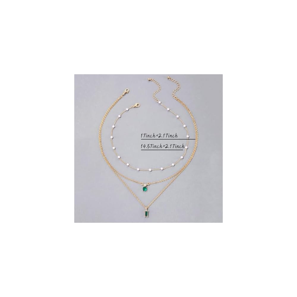 choice of all Layered Necklaces for Women Dainty Gold Charm Necklace Peaperclip Chain Necklace Stacked Gold Necklace Jewelry Set Gifts for Women