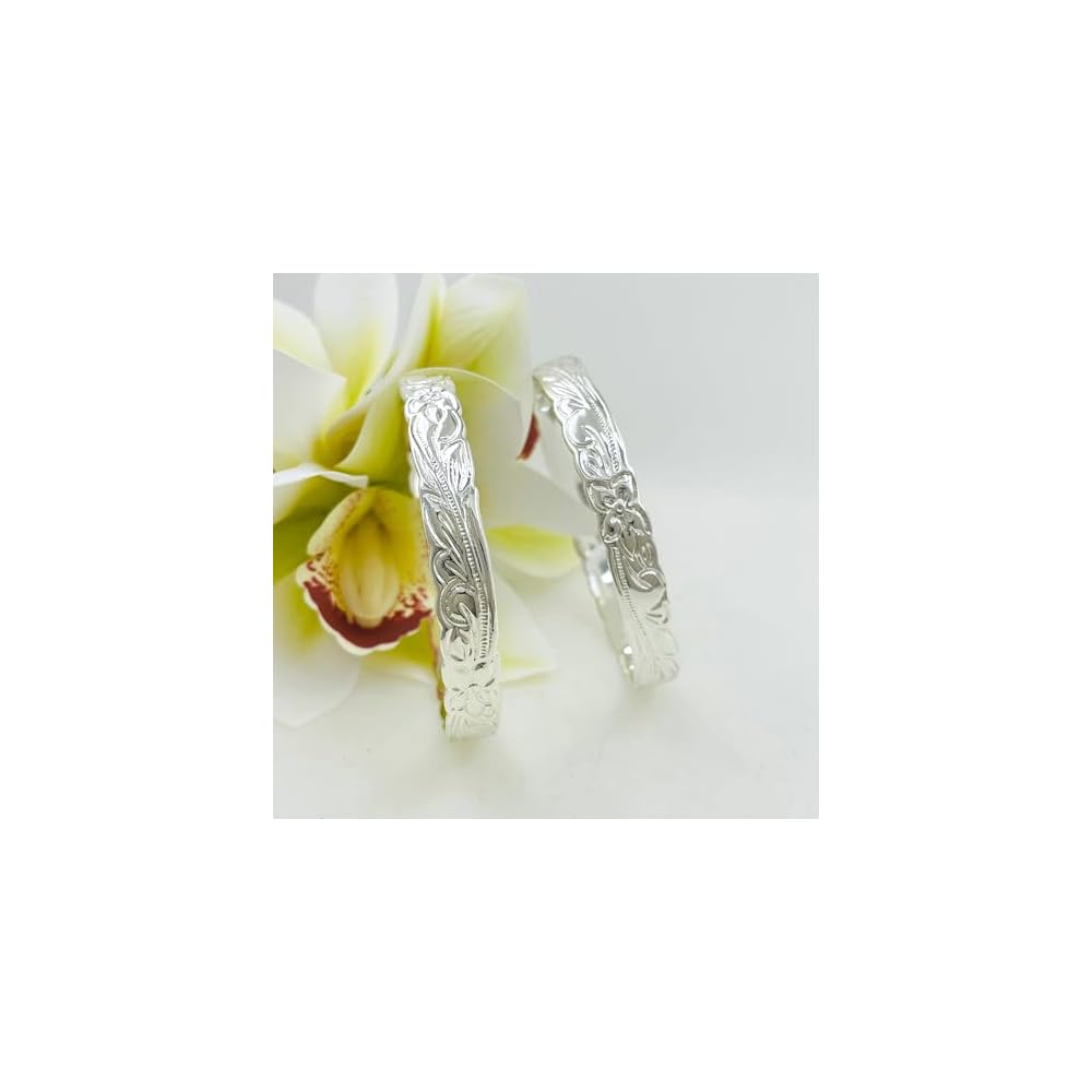 10mm Traditional Silver Hawaiian Heirloom Bracelet
