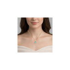 Genuine Raw MultiColor Gemstone Dainty Pendant Necklace for Women