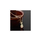 Genuine Raw MultiColor Gemstone Dainty Pendant Necklace for Women