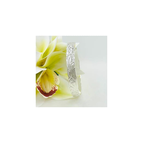 10mm Traditional Silver Hawaiian Heirloom Bracelet