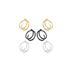 1-15PCS Double Hoop Nose Ring for Single Piercing 18G 20G 22G Spiral Nose Rings Hoops 18 20 22 Gauge Surgical Steel Twist Nose Piercing Jewelry Nostril for Women Girls Men Hypoallergenic Pack Easy Bendable 6mm 8mm 10mm