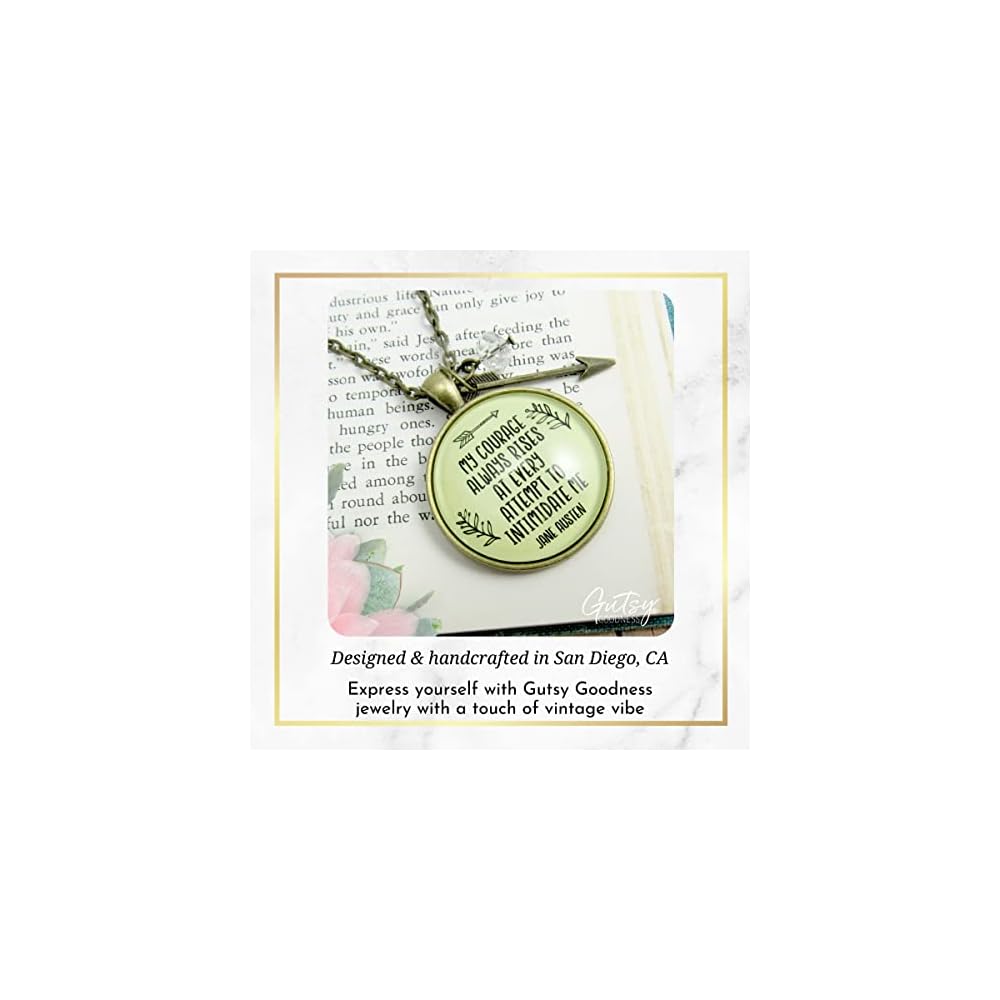 Gutsy Goodness Be Brave Necklaces Meaningful Handmade Be You Bravely Courage Message Jewelry Boho Chic Charms