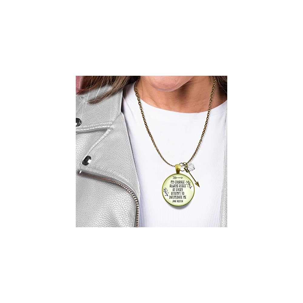 Gutsy Goodness Be Brave Necklaces Meaningful Handmade Be You Bravely Courage Message Jewelry Boho Chic Charms