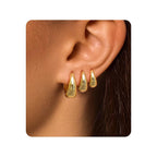 Surgical Steel Small Gold Huggie Hoop Earrings for Women Hypoallergenic