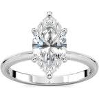 2.00 CT TO 10.00 CT Carat Marquise Cut Moissanite Solitaire Ring 925 Sterling Silver Engagement Wedding Promise Band D Color VVS Clarity