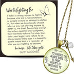 Gutsy Goodness Be Brave Necklaces Meaningful Handmade Be You Bravely Courage Message Jewelry Boho Chic Charms